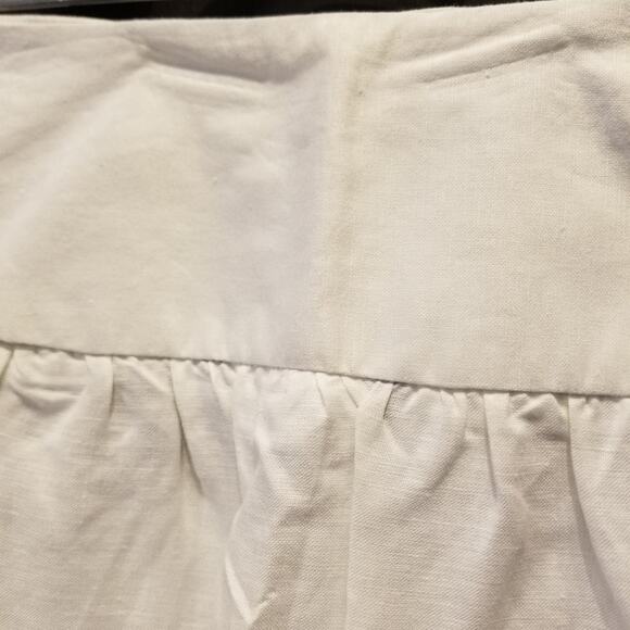 Larry Levine A- line Vintage Linen White Skirt Lightweight Comfortable Size 12 - Picture 7 of 9